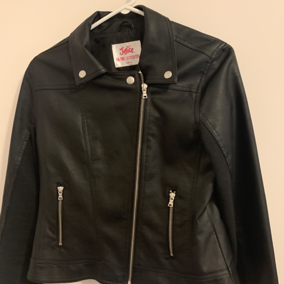 Black Faux Leather Jacket - Picture 3 of 5